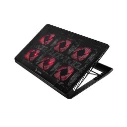 Cooler Laptop Cooler pentru laptop de maxim 17.3", 2xUSB, 6 ventilatoaare, Negru