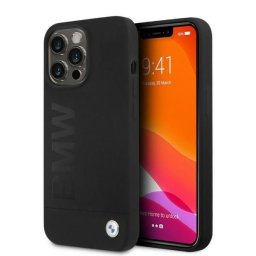 Husa Carcasă BMW BMHMP13LSLBLBK iPhone 13 Pro 6,1" neagră, carcasă rigidă din silicon cu semnătură logo Magsafe
