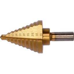 Burghiu in trepte YT-44739, HSS 4241, 6-35 mm, lungime 75 mm