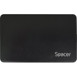 HDD Rack RACK extern SPACER, pt HDD/SSD, 2.5 inch, S-ATA, interfata PC USB 3.0, Husa piele sintetitca, plastic, negru, "SPR-25612" 45506249 (timbru verde 0.8 lei)
