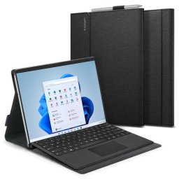 Husa Spigen Stand Folio, black - Microsoft Surface Pro 9/8