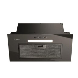 Hota Hota Decorativa, 60 cm, 610 m³/h, 3 Trepte + Intensiv, Filtru Aluminiu, Iluminare LED, 68 dB, Negru, Touch Control