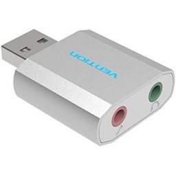 Placa de sunet PLACI de SUNET Vention USB External Sound Card Silvery Metal Type, "VAB-S13" (timbru verde 0.08 lei)