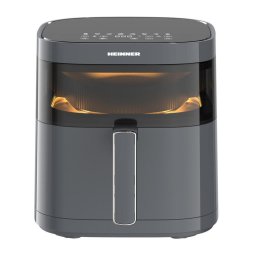 Friteuza Friteuza cu aer cald HAF-B6GRY17LG 1700 W, 5.7 l, Display Digital, Fereastra supraveghere, Lumina interna, 8 programe Gri