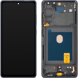 Piese si componente Display cu Touchscreen MP compatibil cu Samsung Galaxy S20 FE G780, cu Rama, Versiune OLED, Bleumarin