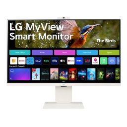 Monitor LED 32SR85U-W.AEU, 31.5", 3840 x 2160 pixeli, Alb