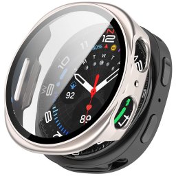Husa pentru Samsung Galaxy Watch8 40mm + Folie - Techsuit Defense360 Pro - Pearl