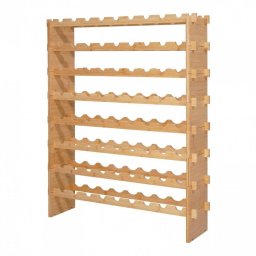 Mobilier interior Raft modular pentru 72 sticle de vin, Stivuibil, Lemn, 8 Niveluri, 1130 x 290 x 962 mm