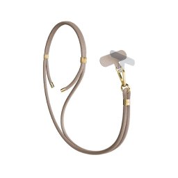 Șnur telefon 3MK Easy Clip Elite, nylon rezistent, prindere sigura, model Taupe pentru Telefon universal – Auriu