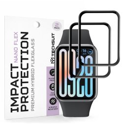 Folie pentru Xiaomi Smart Band 9 Pro (set 2) - Techsuit Nano Flex - Black