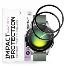 Folie pentru Xiaomi Watch 5 (47mm) (set 2) - Techsuit Nano Flex - Black