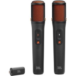 Microfon EasySing Mics - Two Wireless AI-Powered Microphones with Real-time Vocal Removal - Black