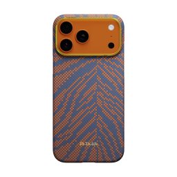 Husa Husa Pitaka pentru iPhone 17 Pro Max, Breath of Veins, Edge Case, Burning Orange