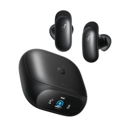 Soundcore Libery 5 Pro, True wireless, ANC, Anker Thus™ AI Chip, AI Note-Taker, Bluetooth 6.1, IP55, Autonomie 28 ore, Negru