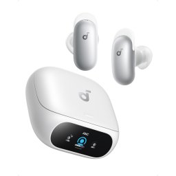 Soundcore Libery 5 Pro, True wireless, ANC, Anker Thus™ AI Chip, AI Note-Taker, Bluetooth 6.1, IP55, Autonomie 28 ore, Alb