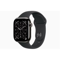 Smartwatch Watch Series 11 GPS + Cellular 42mm Slate Titanium Case with Black Sport Band - M/L