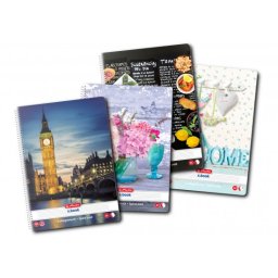 Caiet cu spira A4 100 file Herlitz Enjoy Life
