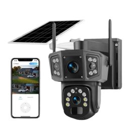 Set 2 x Camera Supraveghere Solara Dubla INNOVA 4G , 6MP , Full HD, PTZ 360 , baterie 12000mAh, 3 ani garantie