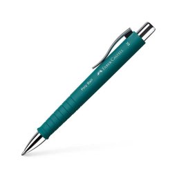 Pix cu mecanism si grip Faber Castell Poly Ball Smarald FC241167