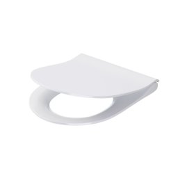 Capac WC City Oval Slim duroplast antibacterian, cadere lenta Cersanit, demontare rapida Cersanit,