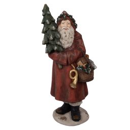 Figurina Mos Craciun ceramica multicolora 39x30x93 cm