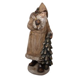 Figurina Mos Craciun ceramica multicolora 38x30x90 cm
