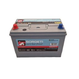 Baterie auto 100Ah Sorgeti Argento Asia 306x175x220 700A 12V, polaritate inversa