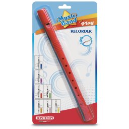 Flaut muzical Bontempi pentru copii, multicolor, cu tija de curatare