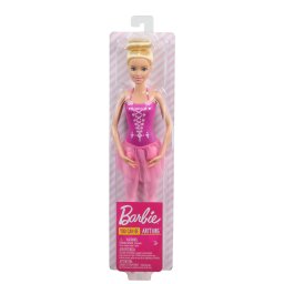 Papusa Barbie Balerina blonda cu costum roz pentru fetite 3+ ani