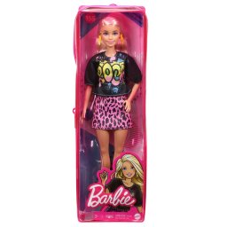 Papusa Barbie Fashionistas blonda cu tinuta rock de vara