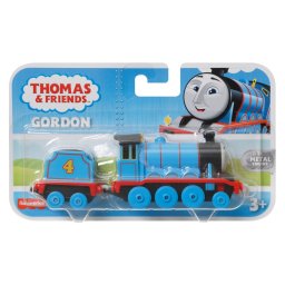 Locomotiva Thomas & Friends Gordon cu vagon, model metalic push along