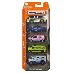 Set 5 masinute metalice Matchbox City Drivers V, scara 1:64