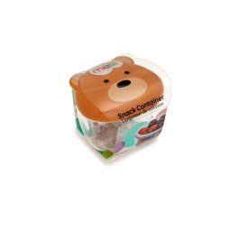 Recipient pentru gustari bebe cu capac ermetic Melii, model urs, 232 ml