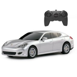 Masina cu telecomanda Porsche Panamera argintie, scara 1:24