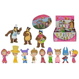 Figurine colectibile Masha si Ursul, seria 2, multicolor, Simba