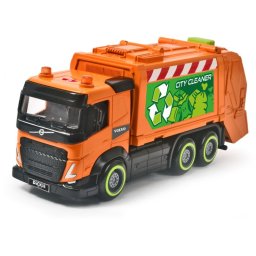 Camion de gunoi Dickie Volvo 23 cm cu frictiune si piese mobile