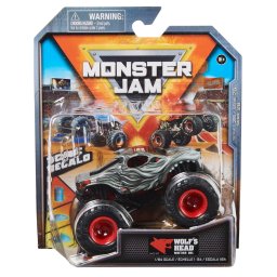 Masinuta metalica Monster Jam Wolf's Head, scara 1:64