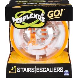 Labirint 3D Perplexus Go Spirale Portocaliu cu 35 obstacole