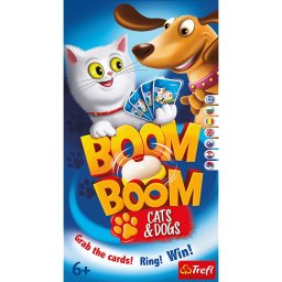 Joc Boom Boom Pisici si Catei Trefl, joc de familie rapid, 6+