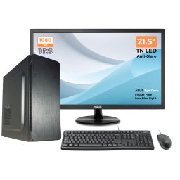 Pachet Office PC Ryzen 3 3200G, 8GB DDR4, SSD 128GB, monitor 21.5 inch