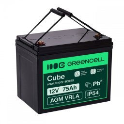 Baterie UPS Green Cell AGM VRLA IP54 12V 75Ah Black