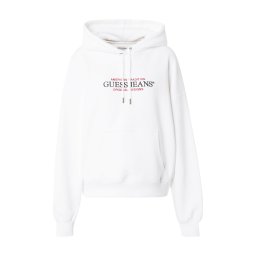 GUESS JEANS Bluză de molton 'American Tradition' roșu / negru / alb