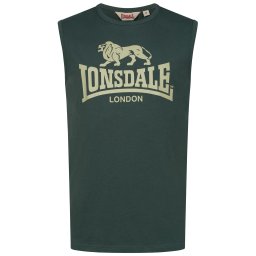 LONSDALE Tricou 'Clopton' verde stuf / verde închis