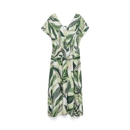 VERO MODA Rochie 'VMZOEY' verde deschis / verde închis / roz pudră / alb