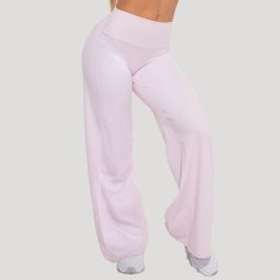 GymBeam Pantaloni sport pentru femei Straight Flow Blush L