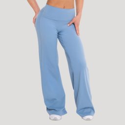 GymBeam Pantaloni sport pentru femei Straight Flow Azure L