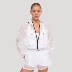 GymBeam Geacă pentru femei Flow White M