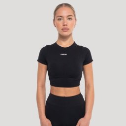 GymBeam Top pentru femei Crop Flow Black M