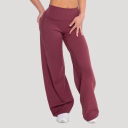 GymBeam Pantaloni sport pentru femei Straight Flow Wine S