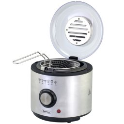 Friteuza cu ulei Rosberg R51980U, 1 L, 950W, Control temperatura, Filtru, Inox
